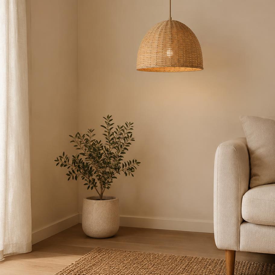 Calm beige interior corner